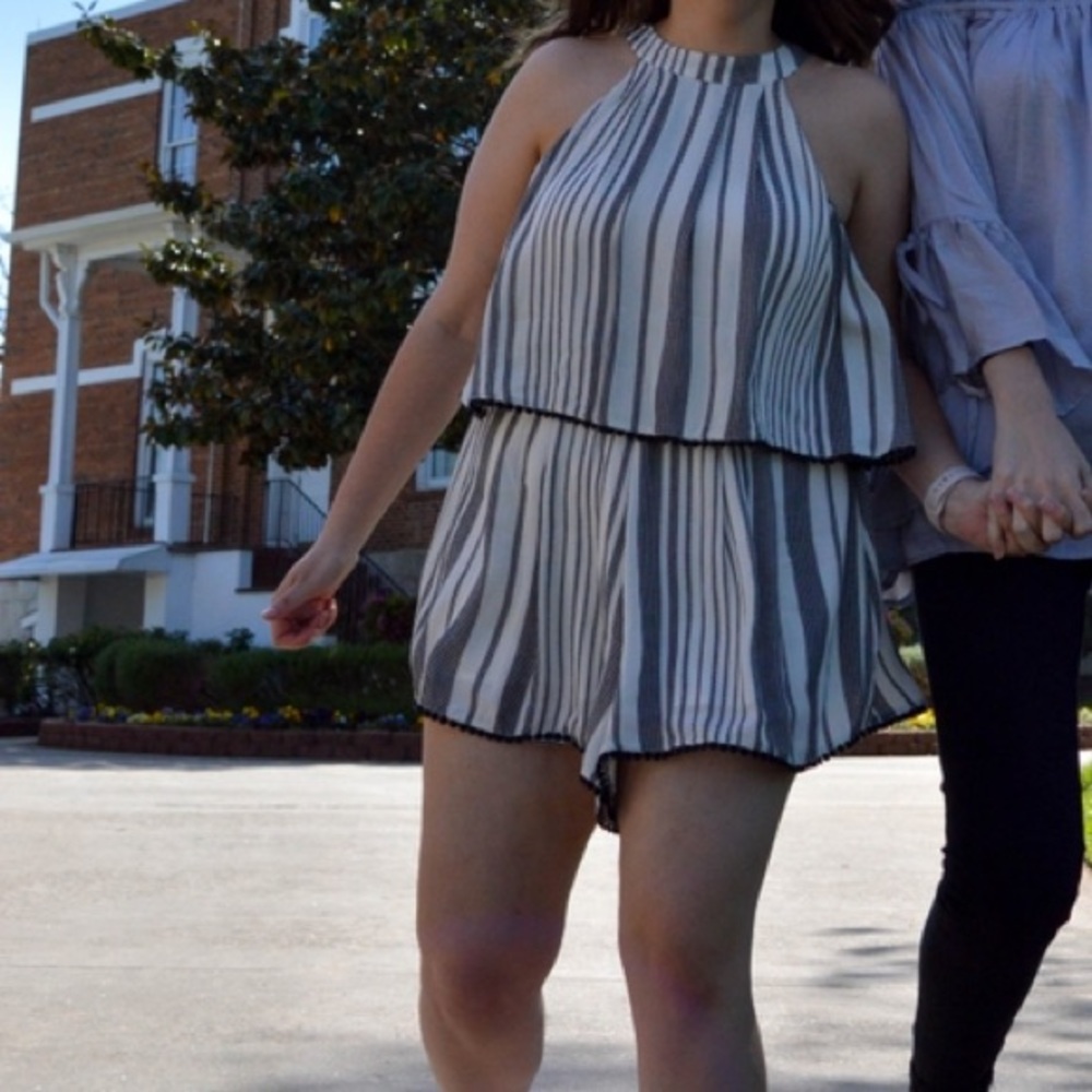Striped romper - Picture 1 of 3